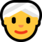 Woman Wearing Turban emoji on Microsoft